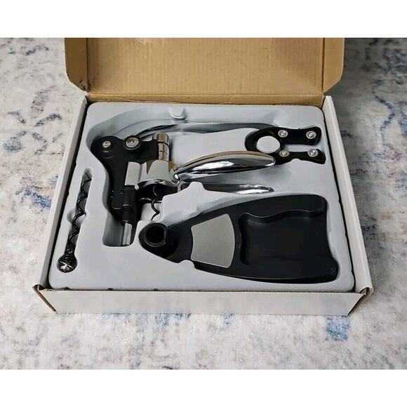 Homeside Professional Lever Action Corkscrew Wine Bottle Opener - Picture 1 of 4